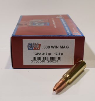 boite 20 cartouches calibre 338 win mag GPA 213 grains