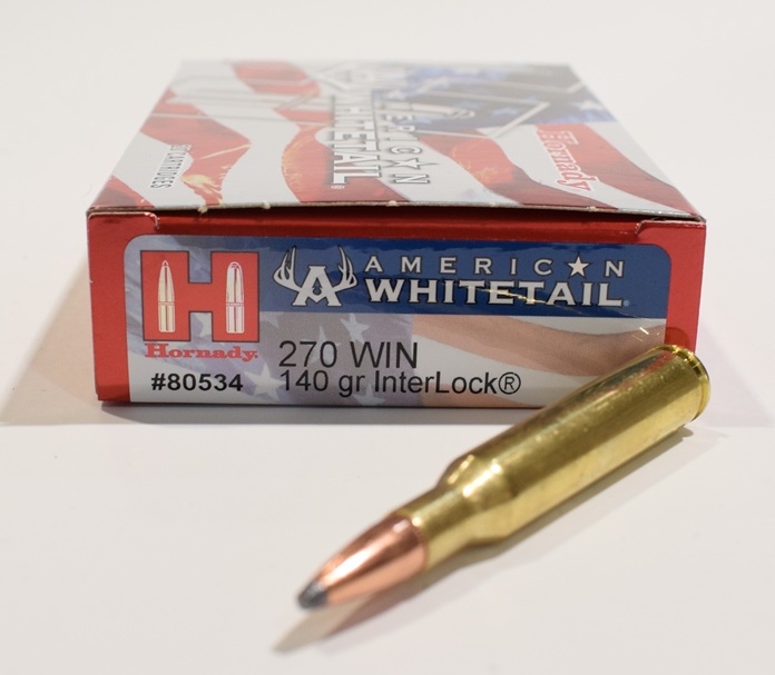 boite de 20 cartouches Hornady interlock cal 270 winchester 140 grs demi blindee 80534