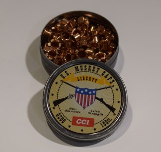 boite 100 amorces poudre noire CCI MUSKET collector 6 aillettes pour fusil CCI0300