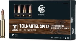 Boite 20 cartouches RWS 222 remington 50 grains Teilmantel