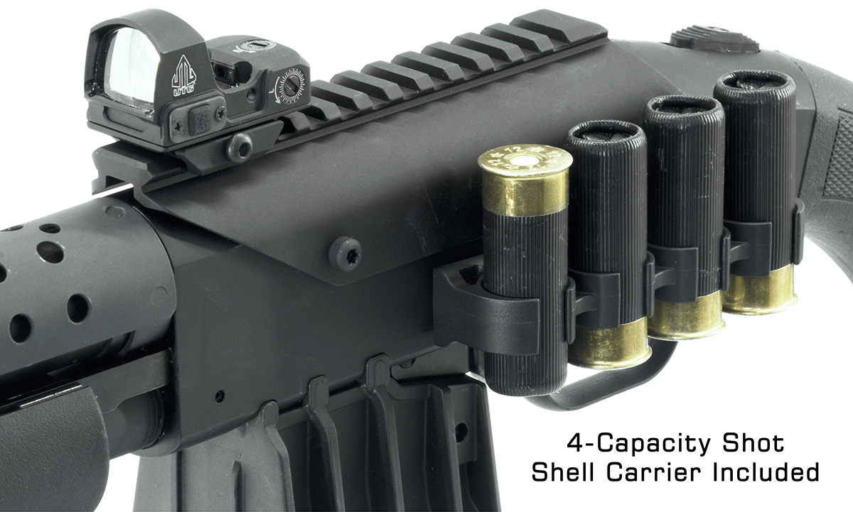 Montage picatinny pour mossberg 500 et maverick 88 cal 12/76 avec cartouchiere