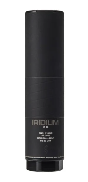 MODERATEUR DE SON Browning Iridium cal 22lr filetage 1/2x20