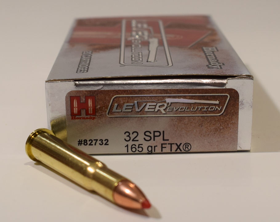 boite 20 Cartouches Hornady leverevolution cal 32 Winchester special 165 grains FTX 82732
