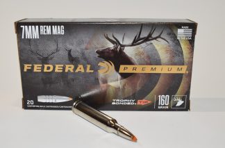 boite 20 cartouches 7mm Rem Mag FEDERAL Premium trophy bonded tip 140 grains