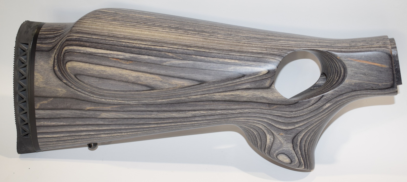 Crosse trou de pouce lamellé collé pour browning bar MK2 Gaucher Grise