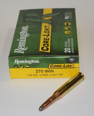 boite 20 cartouches Remington cal 270 winchester150 grains core lokt PSP