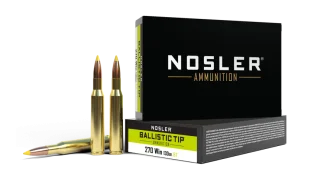 boite 20 cartouches cal 270 winchester Nosler Ballistic Tip 130 grs 40062