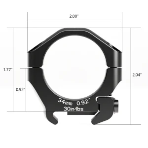 lot 2 anneaux Arken optics Halo Ti picatinny bas 34mm ref HRT-34092