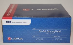 Lot 100 douilles laiton Lapua cal 30-06