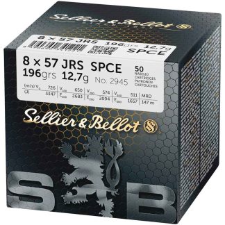 Boite 50 cartouches Sellier Bellot cal 8x57 JRS 196 grains SPCE