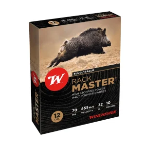 Boite 10 cartouches Winchester 12/70 slug Rack Master 32 grammes