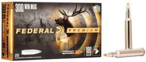boite 20 cartouches 300 winchester magnum FEDERAL Premium trophy bonded tip 180 grains