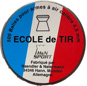 BOITE 500 PLOMBS HN ECOLE DE TIR CAL 4.5MM 0.53 GRAMME