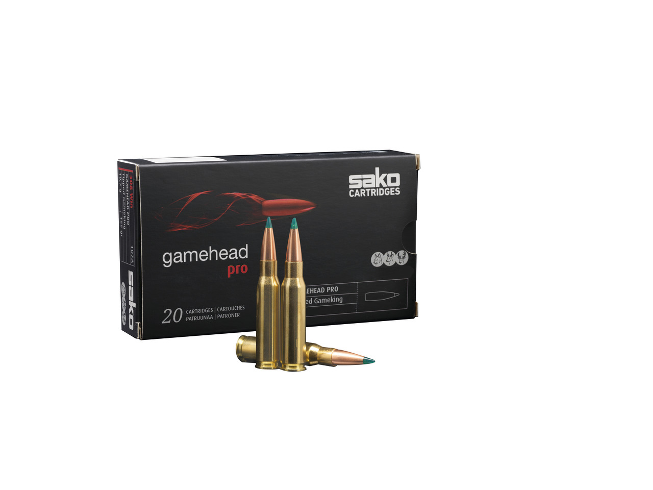 boite 20 cartouches Sako Gamehead Pro cal 7mm remington magnum 165 grains