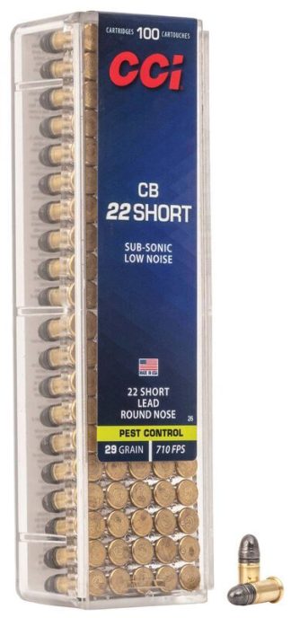 boite de 100 cartouches 22lr CCI Subsonique CB short 29 grains