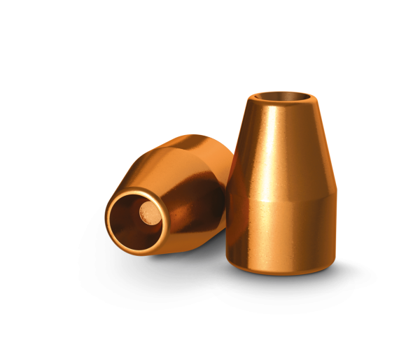 Boite de 500 Ogives HN Hollow point cal 9mm 115 grains electrocuivree