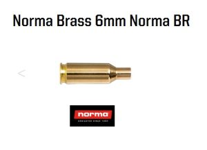 Lot 100 douilles laiton Norma cal 6mm BR
