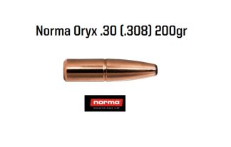 boite 100 ogives Norma oryx calibre 30 (0.308) 200 grains