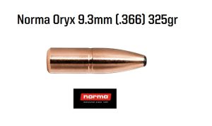 boite 100 ogives Norma oryx calibre 9.3mm (0.366) 325 grains