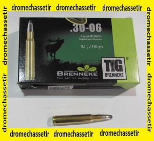 boite de 20 cartouches, Brenneke, cal 30-06 , 150 grains TIG