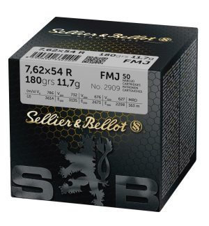 boite 50 cartouches Sellier Bellot cal 7.62x54R 180 grains FMJ