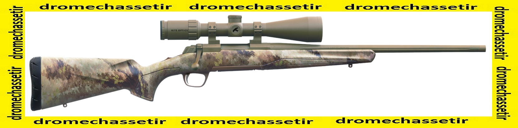 Carabine Browning Xbolt ATACS, lunette kite 2-12x50, cal 7 mm Rem Mag, canon 61cm fileté, camo