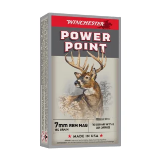 boite 20 cartouches 7mm Remington Magnum Power Point 150 grains